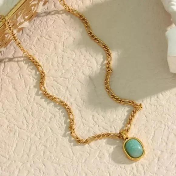 NEW FIGARO 18K GOLD CHAIN PENDANT NECKLACE, NICE NECKLACE, CUTE NECKLACE - Picture 6 of 7